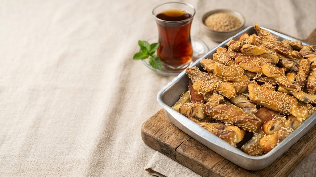 قراقيش فلاحى بالعجوة والسمسم