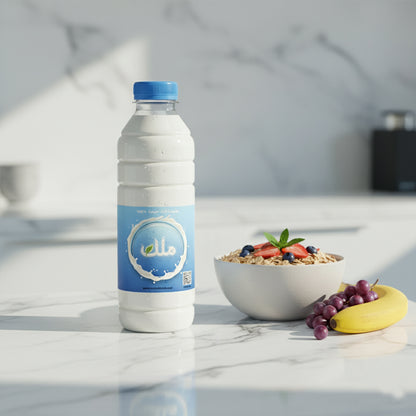 لبن بلدى طبيعى 100%