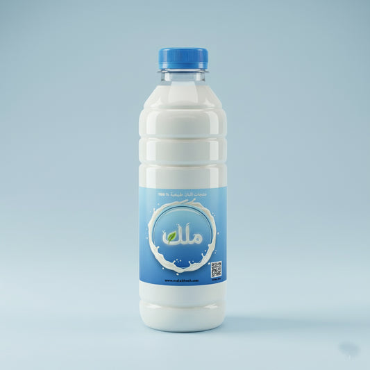 لبن بلدى طبيعى 100%