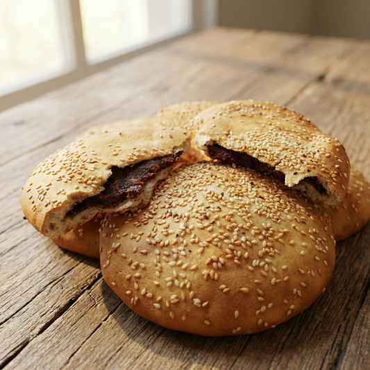 قرص فلاحى بالعجوة والسمسم