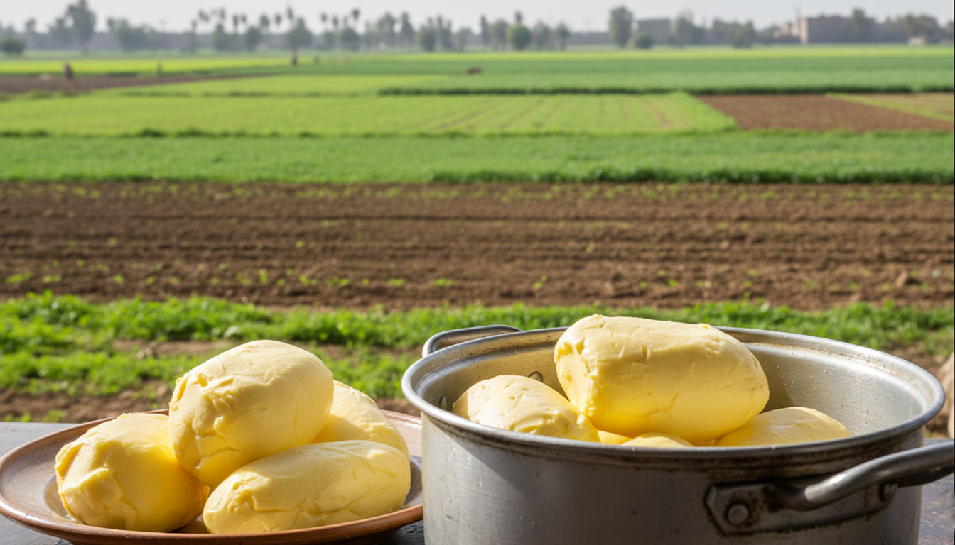 زبدة بقرى بلدى طبيعى 100% - الكمية ( 1 كيلو )